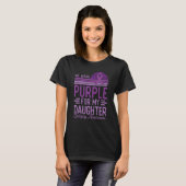 I Wear Purple For My Daughter Epilepsy Awareness R T-shirt (Voorkant volledig)