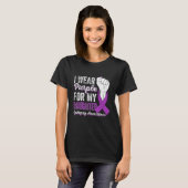 I Wear Purple For My Daughter Ribbon Epilepsy Awar T-shirt (Voorkant volledig)