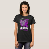 I Wear Purple For My Grampy Epilepsy Awareness Leo T-shirt (Voorkant volledig)