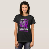 I Wear Purple For My Grampy Epilepsy Awareness Leo T-shirt (Voorkant volledig)