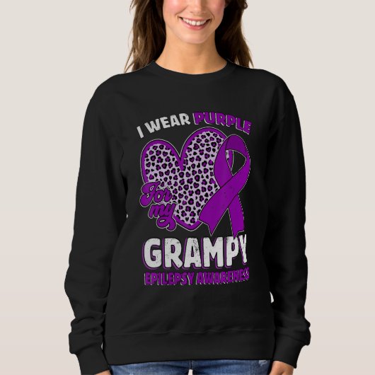 I Wear Purple For My Grampy Epilepsy Awareness Leo Trui (Voorkant)