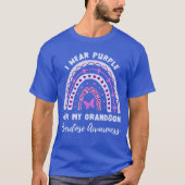 I Wear Purple For My Grandson Overdose Awareness R T-shirt (Voorkant)