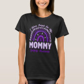 I Wear Purple For My Mommy Epilepsy Awareness Rain T-shirt (Voorkant)