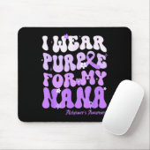 I Wear Purple For My Nana Heimers Awareness Suprt  Muismat (Met muis)
