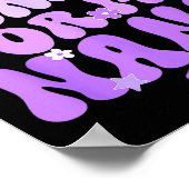 I Wear Purple For My Nana Heimers Awareness Suprt  Poster (Hoek)