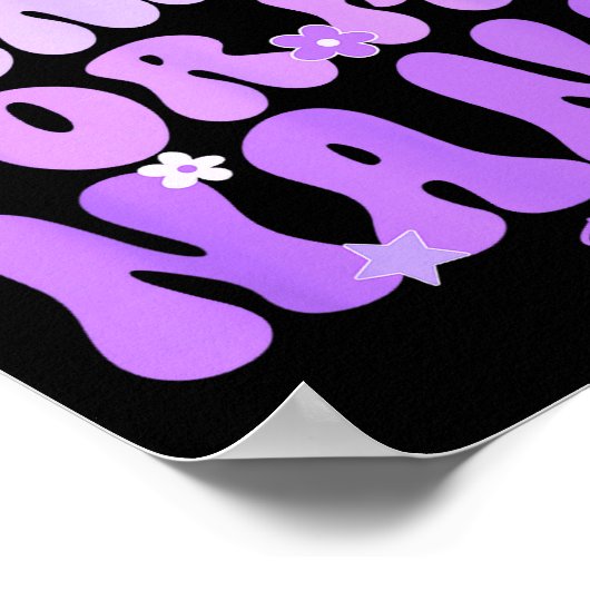 I Wear Purple For My Nana Heimers Awareness Suprt  Poster (Hoek)