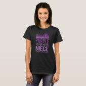 I Wear Purple For My Niece Epilepsy Awareness Retr T-shirt (Voorkant volledig)