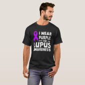 I Wear Purple For Myself Lupus Awareness Warriors  T-shirt (Voorkant volledig)