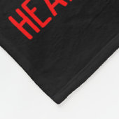 I Wear Red For Heart Disease Awareness  Fleece Deken (Hoek)