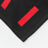 I Wear Red For My Brother Heart Disease Awareness  Fleece Deken (Hoek)