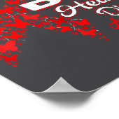 I Wear Red For My Dad Heart Disease Awareness Shir Poster (Hoek)