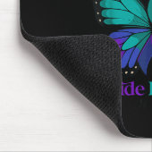 I Wear Teal &amp; Purple Butterfly Suicide Prevent Muismat (Hoek)