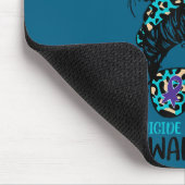 I Wear Teal &amp; Purple For Suicide Prevention Aw Muismat (Hoek)