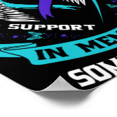 I Wear Teal And Purple For Someone I Miss Suicide Poster (Hoek)
