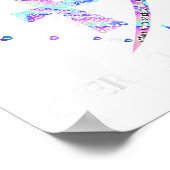 I Wear Teal And Purple Suicide Awareness Ribbon Cr Poster (Hoek)