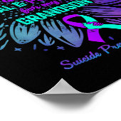 I Wear Teal Purple For Grandson Suicide Prevention Poster (Hoek)