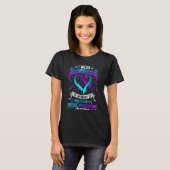 I Wear Teal & Purple In Memory Of Brother Suicide  T-shirt (Voorkant volledig)