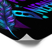 I Wear Teal Purple In Memory Of My Nephew Suicide  Poster (Hoek)