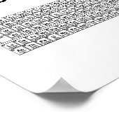 I Wear This Shirt Periodically Funny Science  Poster (Hoek)