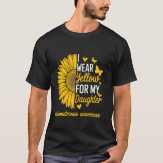 I Wear Yellow For My Daughter Endometriosis Awaren T-shirt