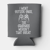 I Went Outside - Funny Gamer Blikjeskoeler (Voorkant)