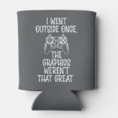 I Went Outside - Funny Gamer Blikjeskoeler (Achterkant)