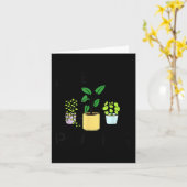 I Wet My Plants _ Gardening Gift Gardener  Kaart (Gele Bloem)