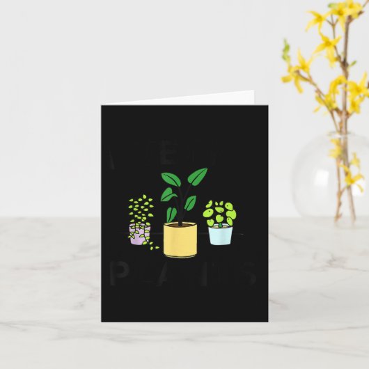 I Wet My Plants _ Gardening Gift Gardener  Kaart (Gele Bloem)