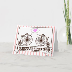 I Wheelie als u! Feestdagen Kaart