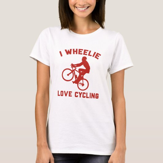 I Wheelie Love Cycling T-shirt (Voorkant)