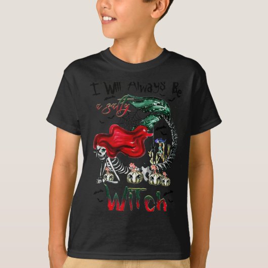 I Will Always Be A Salty Witch Mermaid Skeleton Ha T-shirt (Voorkant)