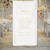 " I will be there" Wedding, Memorial, White, Spandoek