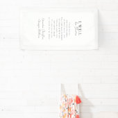 " I will be there" Wedding, Memorial, White, Spandoek (Insitu)