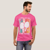 I Will Let My Paddle Do The Talking Ping Pong T-shirt (Voorkant volledig)