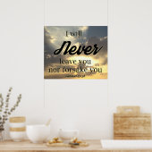 I Will Never Forsake You Poster (Keuken)