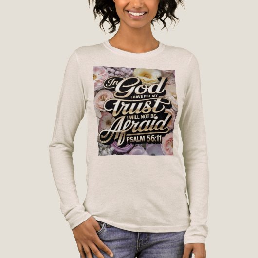 I Will Not Be Afraid Womens Tri-Blend Shirt (Voorkant)