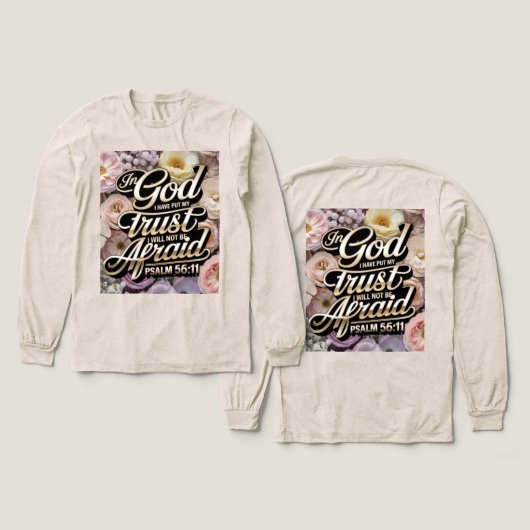 I Will Not Be Afraid Womens Tri-Blend Shirt (Voorkant /achterkant)