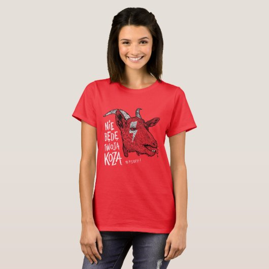 "I will not be your goat" T-shirt (Voorkant volledig)