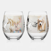 I will not leave you. (Hebrews 13:5) Wijnglas Zonder Voet (Links)