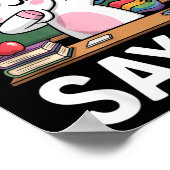 I Will Not Say 67 Funny Teacher Clroom Dabbing Uni Poster (Hoek)