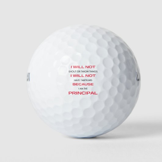 I Will Not Shout Or Throw Things 2 Golfballen (Voorkant)