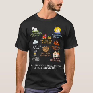 I Will Read Books On A Boat And Everywhere Reading T-shirt