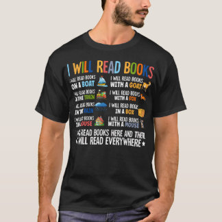 I Will Read Books On A Boat Fun Reading Lover Desi T-shirt
