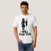 I Will Stab You Funny Graduating Nurse Gift T-shirt (Voorkant volledig)