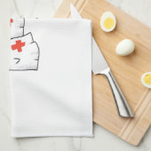 I Will Stab You Ghost Nurse Funny RN Halloween Gho Theedoek (Quarter Fold)