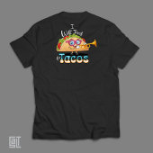 I will Teach for Tacos Teacher Female Music Essent T-shirt