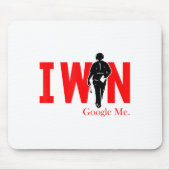 I Win Google Me Motivational Confidence Shirt Muismat (Voorkant)