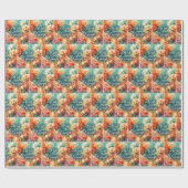 I Wish Enough Text with Flowers Cadeaupapier (Vlak)