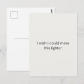 I Wish I Could Make It Lighter – Gentle Support  Briefkaart (Voorkant / Achterkant)