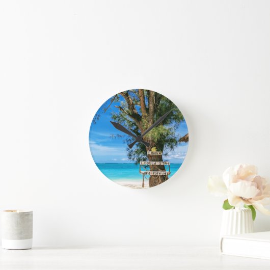 I Wish I Could Stay Here Forever Wall Clock Ronde Klok (Huis)